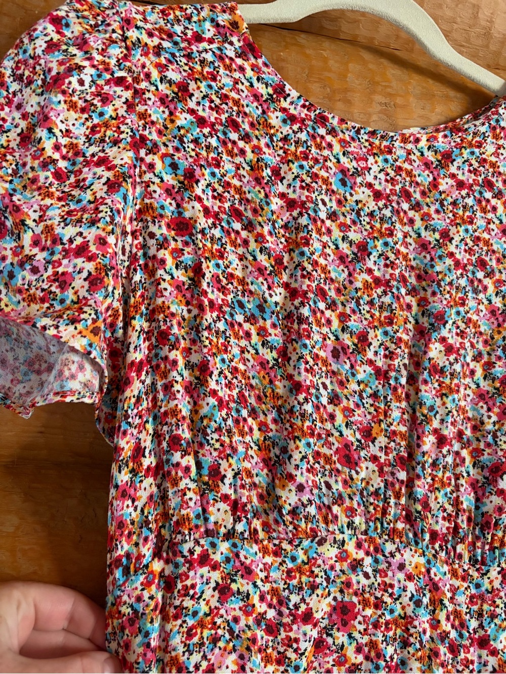 AFRM Floral Maxi Dress in Red Multi